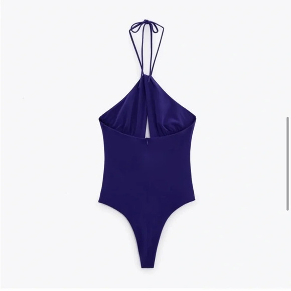 NWT Zara Blue Rose Bodysuit - Picture 6 of 14